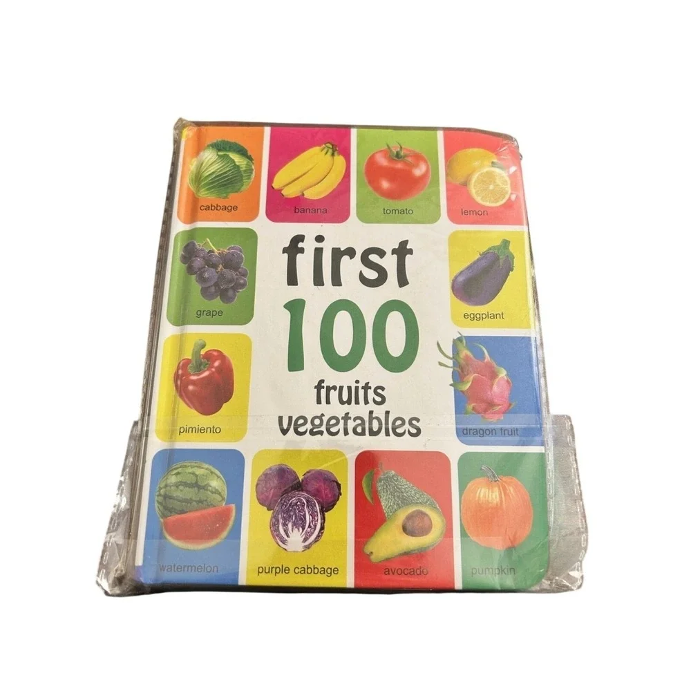 Priddy Baby‎ First 100 Fruits Vegetables Board Book Toddler Educational Learning